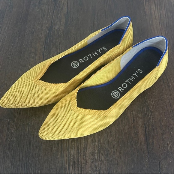 Rothy's Shoes - Rothy’s The Point Retired Marigold Slip On Flats Loafers 9.5 Casual Comfy Office